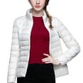 thumbnail image 2 of Chaqueta de plumón para mujer Abrigo de talla grande con cuello alto de invierno, 2 of 4