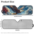 thumbnail image 5 of HUIACONG Eagle Windshield Sunshade, Sun Visor for UV Rays & Heat Protection, Suitable for Wrangler, Compass, Gladiator & Renegade , for Jeep Wrangler | X-Small - 60x21 inches, 5 of 6