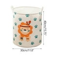 thumbnail image 3 of JeashCHAT Laundry Hamper Round Collapsible Laundry Basket for Nursery Boy and Girl Cute Kids Clothes Toys Storage Bin Organizer Room Decor, 3 of 4