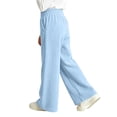 thumbnail image 6 of Girls Corduroy Sweatpants with Pockets Baggy Fall Winter Casual Elastic Waist Kids Active Pants Blue 8, 6 of 7