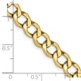 thumbnail image 3 of Auriga Fine Jewelry 14K Yellow Gold 6.5mm Semi-Solid Curb Bracelet 8 inch for Women, 3 of 5