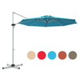 thumbnail image 2 of Costway Parasol Déporté de Patio 11 Pieds Rotation à 360 Degrés Inclinaison en Aluminium Turquoise, 2 of 10