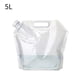 thumbnail image 3 of Sonducket Bolsa de agua plegable de 5/10/15L, jarra de almacenamiento, botella de agua de buen sellado con asa incrustada, contenedor de agua plegable de Kits de desorden para acampar 5L Sonducket OD001095-01, 3 of 6