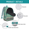 thumbnail image 4 of Boho Pattern Lightweight Laptop Backpack for Women, Tribal Ethnic Style with Large Capacity for School or Office, 4 of 5