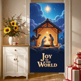 thumbnail image 5 of Sheep Star Christmas Banner Joy to the World Decorative Party Background, 5 of 9