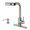Brushed Nickel-Touchless, variant on Waterfall Kitchen Faucet Black Touch On Stainless Steel with Pull Down Sprayer