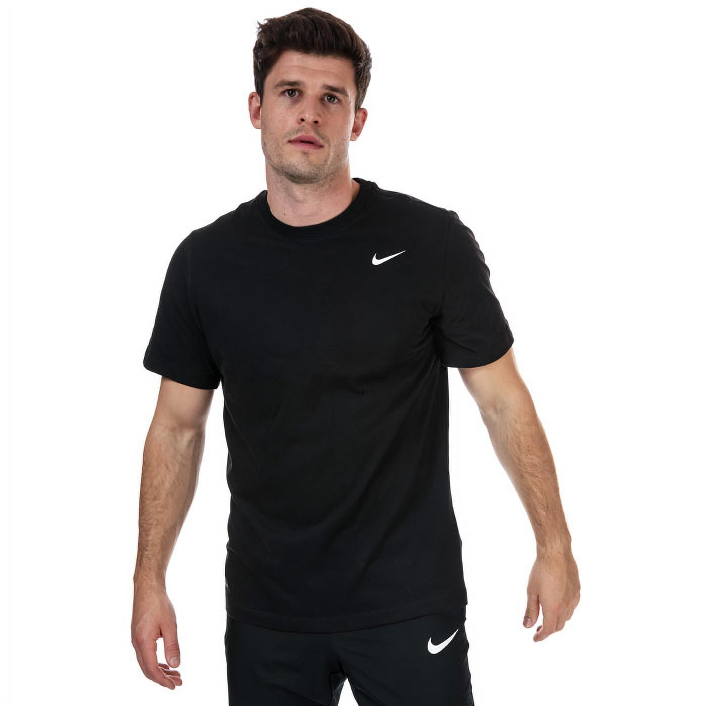 deletrear Continente tarta Nike BLACK Men's Dri-FIT Short Sleeve Training T-Shirt, Large - Walmart.com