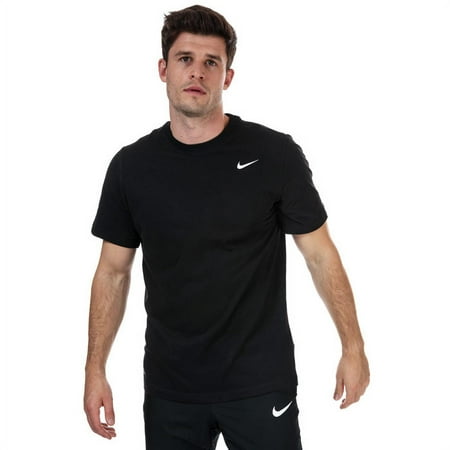Nike BLACK Men's Dri-FIT Short Sleeve Training T-Shirt, Medium