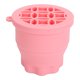 thumbnail image 1 of Taza limpiadora de brochas de maquillaje, almohadilla de limpieza para brochas cosméticas, estante de secado, cuenco de silicona, herramienta de lavado portátil, color rosa, 1 of 8