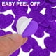 thumbnail image 4 of Uxcell 180Pcs Pegatinas de espuma con purpurina 1" autoadhesivas en forma de corazón morado, 4 of 7