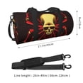 thumbnail image 2 of Pofeuu Red Skull Spider Print Travel Duffel Bag,Sports Tote Gym Bag,Shoulder Weekender Overnight Bag for Women Gym Bag, 2 of 6