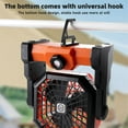 thumbnail image 2 of Camping Fan with LED Lantern,8inch Rechargeable Outdoor Tent Fan, 270°Head Rotation,Stepless Speed & Quiet Battery Operated USB Fan, 2 of 8