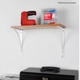 thumbnail image 5 of Hyper Tough 9" X 6.5" Curved Shelf Bracket, White, 4-Pack, 5 of 8