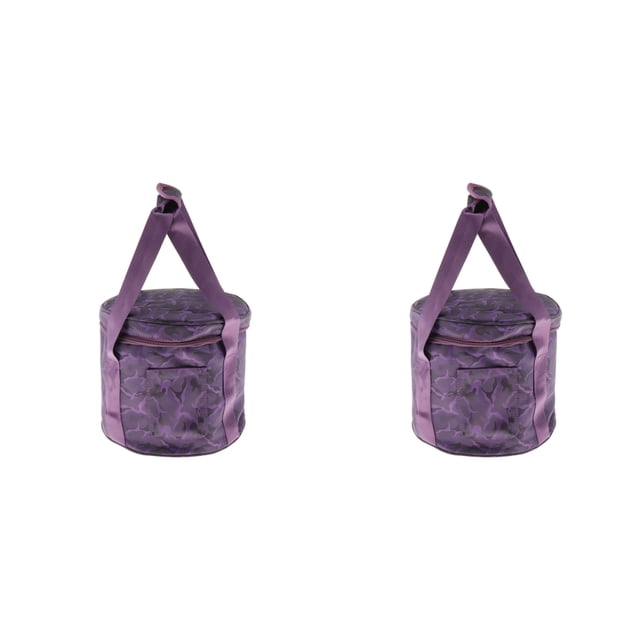 Juego de 2 de cristal para cantar de 10/12 pulgadas, impermeable y a prueba de golpes, morado Sunnimix Crystal Singing Bowl Case
