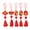 Random Style 5pcs, variant on Ruanlalo Chinese New Year Decoration Traditional Red Hanging Ornament Lucky Fu Pendant with Tassel for Spring Festival Home Office Car Tree Decor