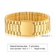 thumbnail image 3 of Vnox 18mm lujo hombres banda de reloj chapado en oro de 18 quilates pulsera de acero inoxidable eslabones de joyería, 3 of 4