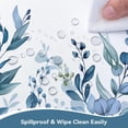 hometrixx Blue Eucalyptus Leaf Tablecloth, 60x84