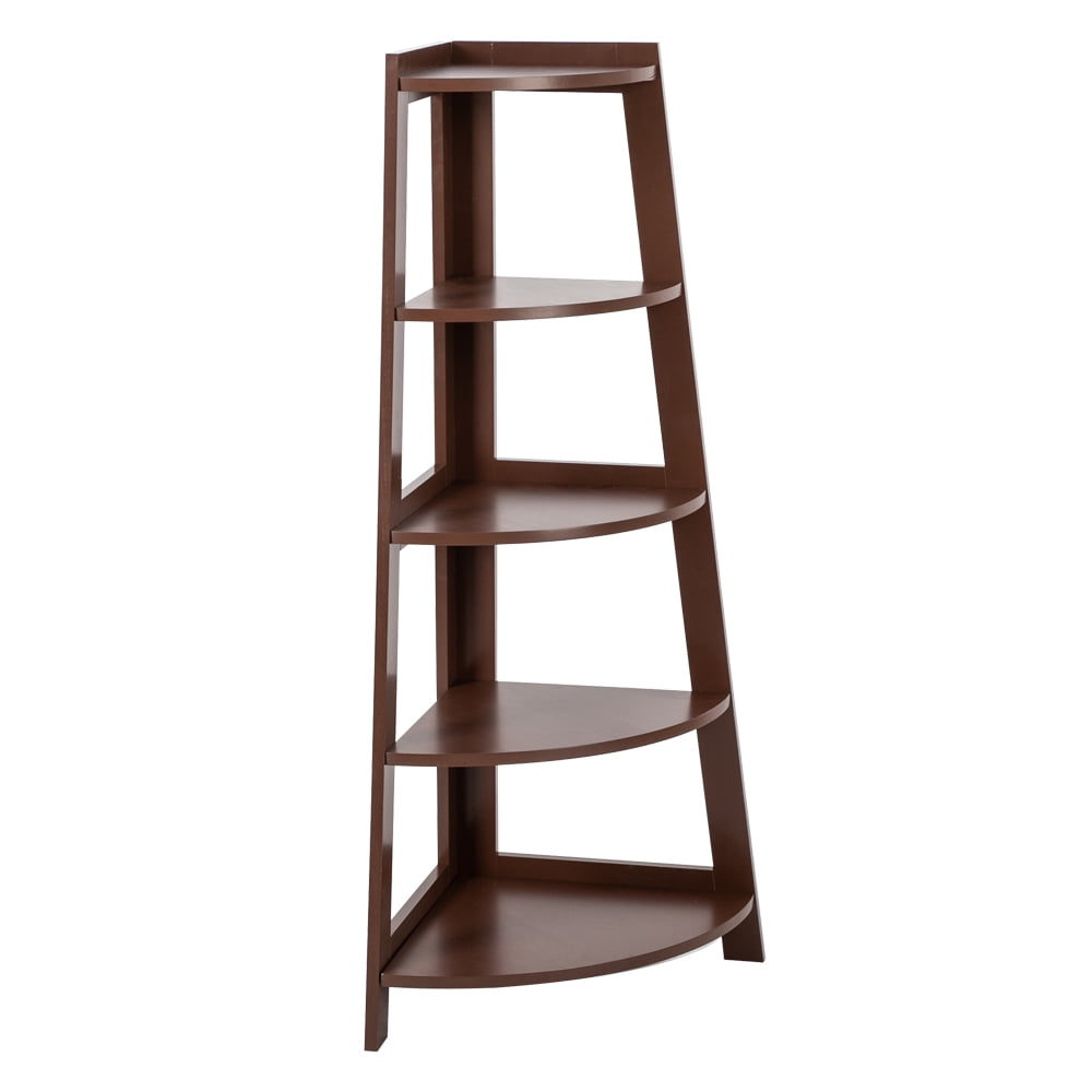 Lowestbest 5 Tier Shelf Stand, Stand Storage Rack Organizer, Wood Display Storage Home Furniture, Brown Lowestbest 5 Tier Shelf Stand, Stand Storage Rack Organizer, Wood Display Storage Home Furniture, Brown