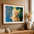 thumbnail image 5 of Gaze in the Leaves - Photography Cat Modern Art Nature Floral Scenic Summer Pastel Unframed Wall Art Print 16 x 24 inches, 5 of 7