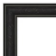 thumbnail image 2 of Amanti Art Non-Beveled Full Length On The Door Mirror - Black Frame Shipwreck Black Narrow Outer Size: 18 x 52 in, 2 of 5