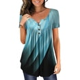 thumbnail image 1 of Pntutb - Camiseta de manga corta con cuello en V para mujer, camiseta estampada, tops, blusa, regalo para mujer Pntutb Pntutb-1086, 1 of 4