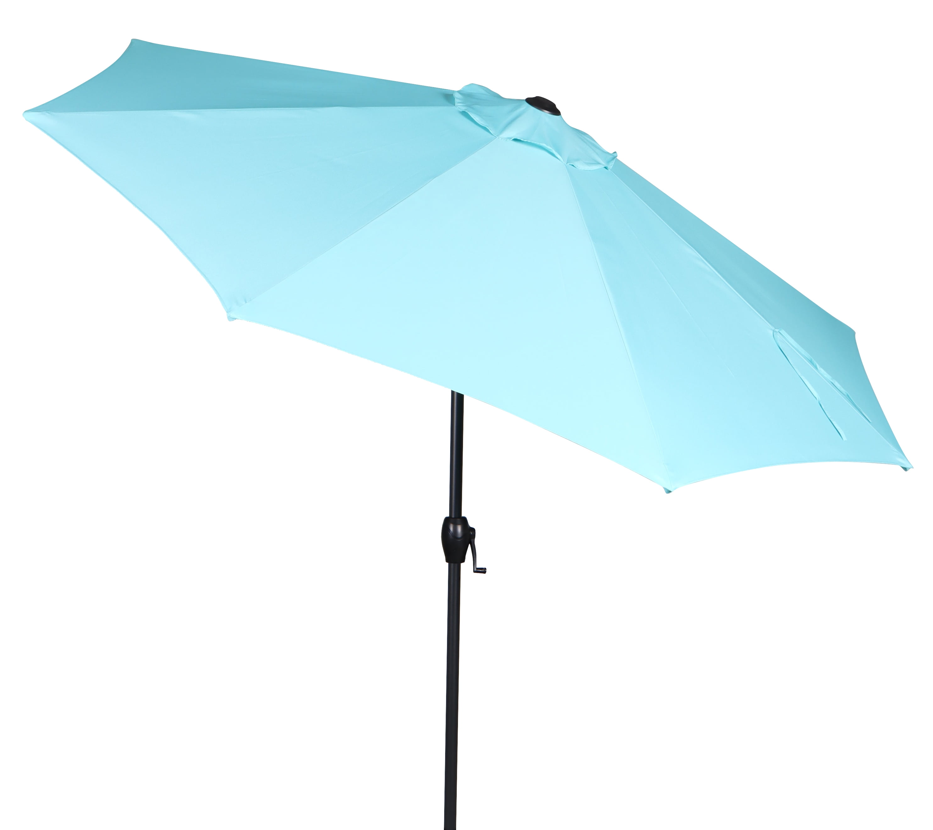 Aqua Mainstays 9' Outdoor Tilt Market Patio Umbrella 