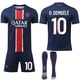 thumbnail image 1 of 2024-2025 Paris Saint-Germain Home Kids Adult Football Shirt No.10 O.Dembélé, 1 of 2