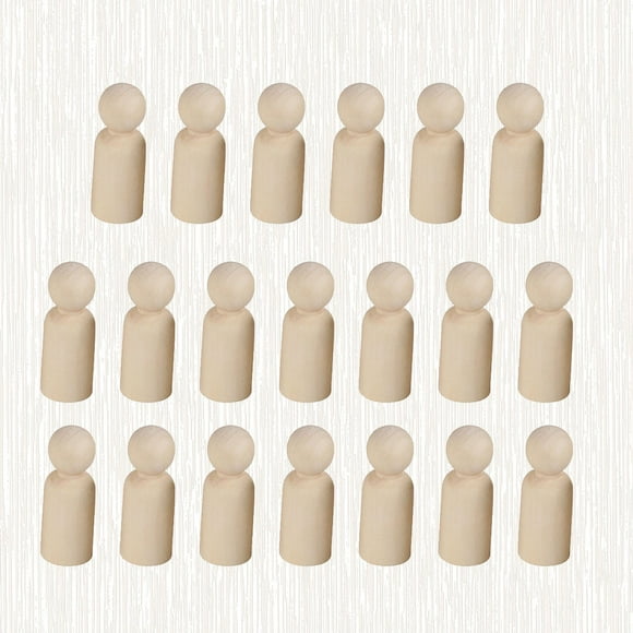 SASABAXI 20pcs Small Kids Toys Graffiti Puppet Light Yellow for Developing Imagination Home Decor