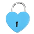thumbnail image 1 of Heart Lock Metal Key 45x59mm, Exquisite Padlock for Household Decor, Craft Supplies, 1 of 7