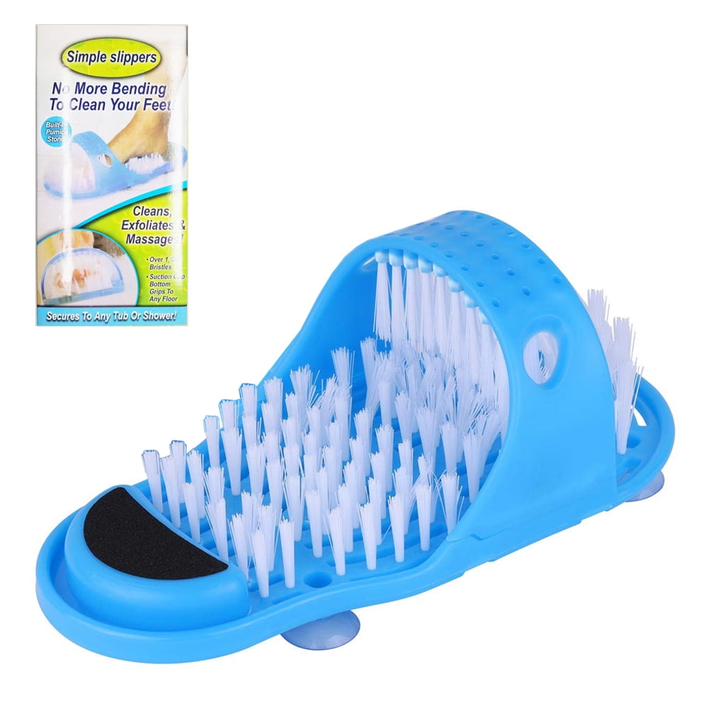 Foot Scrubber, Magic Foot Scrubber Feet Cleaner Washer Brush for Shower Floor Spas Massage, Slipper for Exfoliating Cleaning Foot