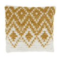 thumbnail image 1 of Saro 1728.GL18SC Housse de Coussin Carrée Tissée en Diamant 18 Po, Or, 1 of 1