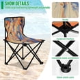 thumbnail image 4 of BZSMCE Camping Chairs Modern Regal Reflection Pattern Folding chair, 4 of 8