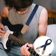 thumbnail image 4 of Country Style Cotton Linen & Genuine Leather Strap for Ukulele Shoulder Strap (Blue), 4 of 8