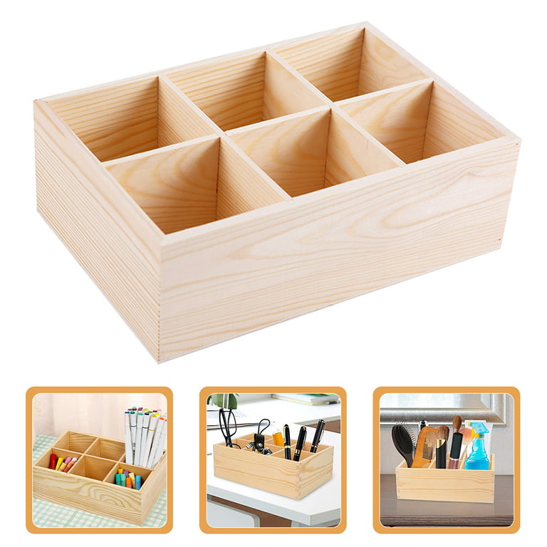 7 Elements 6 Drawer Wooden Artist Storage Supply Box for Pastels