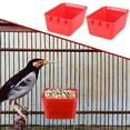 thumbnail image 2 of Lomaiwei Cage Cups Chicken Feeder Waterer Birds Feeders Hanging Bunny Cage Chicken Water Bowl for Pet Rooster Gamefowl Poultry Hutch, 2 of 5