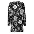 thumbnail image 5 of SwiftWear Long Sleeve Long Cardigan with Pockets Women's Trendy Floral Print Wrap Relaxed Fit Cadigant Open Front Tops, 5 of 7