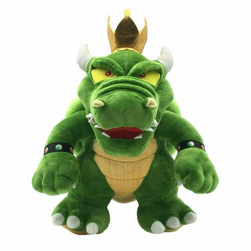 2pcs Super Mario Bros Doll Green King Koopa Bowser /King Bowser Koopa Plush Toy 