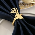 thumbnail image 5 of 12 Pcs Christmas Napkin Rings Set, Metal Xmas Deer Napkin Holders Serviette Buckles for Christmas Holiday Wedding Banquet Carnival Party Table Decorations, 5 of 6