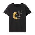 thumbnail image 1 of Camiseta para mujer con cuello redondo, cómoda camiseta de manga corta para senderismo, trabajo, playa L, 1 of 7