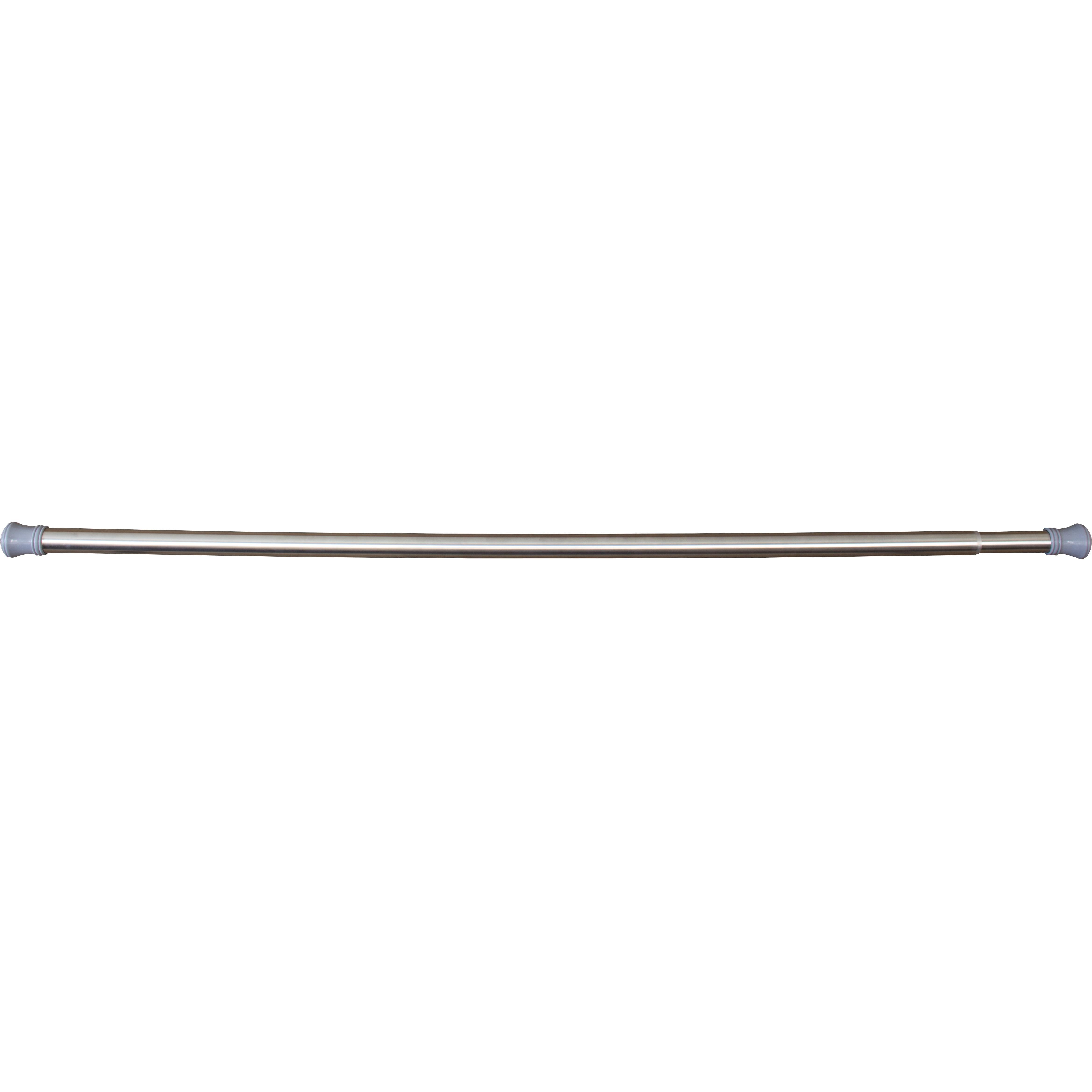 Adjustable Shower Rod, 13/8" Diameter, Adjusts from 43" to 72", Satin