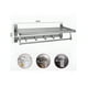 thumbnail image 4 of Toallero Doble Acero Inoxidable Baño De Pared Con Ganchos, 4 of 5