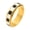 Gold, variant on Women Stainless Steel Black White Checkerboard Spinner Fidget Ring Polished Rotating Statement Band Silver Size 6