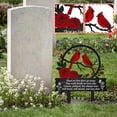 thumbnail image 4 of Memorial Plaque Rose Metal Yard Art Outdoor and Garden, Lawn and Garden Grave Decorations for Cemetery, Remembrance Gift for Loss, 4 of 8