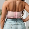 thumbnail image 6 of Wiyuqeen Plus Size Bandeau Tops for Women with Front Closure Strapless Sporty Tube Tops Solid Wireless Bralettes Bras, 6 of 8