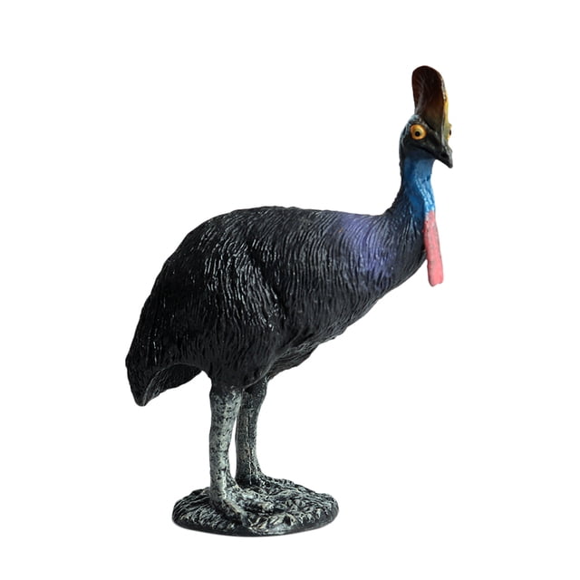 1 pieza de simulación de casuario, modelo de animal salvaje, adorno decorativo para habitación, para casa, hotel.