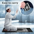 thumbnail image 4 of Portable Waterproof Muslim Prayer Mat Rug With Compass Vintage Pattern Islamic E, 4 of 11