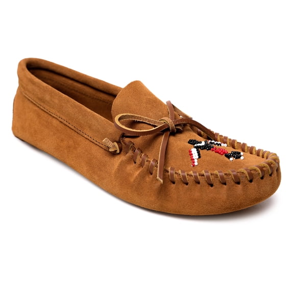 Minnetonka Men's Thunderbird Animikii, Brown, Size 9