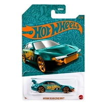 Hot Wheels Nissan Silvia (S14) Drift 1:64 Scale Die-Cast Toy Vehicle Turquoise- & Copper-Colored Deco