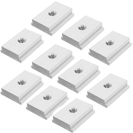 

Adove 10pcs M6 T Slot Nut T-Track Sliding Nut for Woodworking Tool Slot Fastener