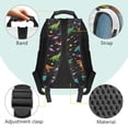 thumbnail image 5 of Yspwyqan Space Galaxy Dinosaur Backpack Set for School Kids, 4Pcs Lunch Box Set with Pencil Case, Large Capacity Adjustable Straps Daypack for Ages 8-15, 5 of 7